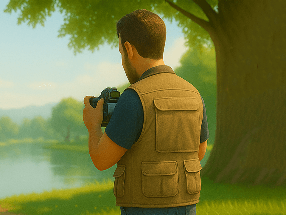 Dan the photographer working